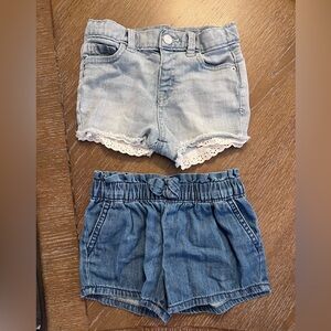 Bundle of 2 pairs toddler girl shorts